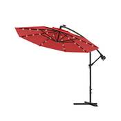 Sonnenschirm - Luxus Ampelschirm - Gartenschirm mit LED Beleuchtung