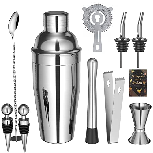 COCKTAIL SHAKER AUS GEBÜRSTETEM STAHL