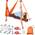 Sotech Aerial-Yoga-Tuch - orange-rot