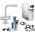 Sprudelux Untertisch-Trinkwassersystem INOX