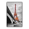 Steinfeld Heizsysteme® Glas-Bild-Infrarotheizung Eiffelturm Rot
