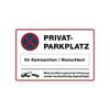 Stempel-Fabrik Privatparkplatz-Schild