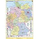 Stiefel Eurocart Deutschland politisch mit Bundesländerwappen