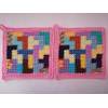 Storchenlädchen Topflappen gehäkelt Tetris