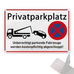 Sufune Privatparkplatz Schild