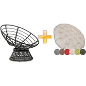 Sunnypillow Rattansessel mit Kissen