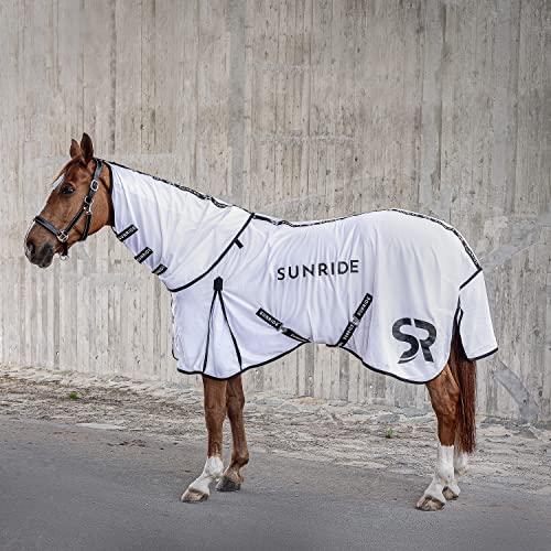 CHALLENGER Serape 7351 Fliegendecke Für Pferde – 208 Cm, Aus Atmungsaktivem Netz, Mit Schwanzabdeckung