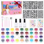 Swiecedon Glitzer Tattoo Set