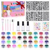 Swiecedon Glitzer Tattoo Set