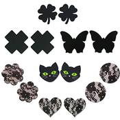 Swirlcolor Satin Spitze Nippel Abdeckung