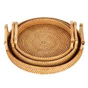 Sziqiqi Rattan Serviertablett