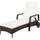 TecTake 800077 Polyrattan Gartenliege