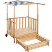Tectake Sandkasten mit Dach Vergleich