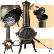 Tectake Vintage Outdoor Terrassenofen