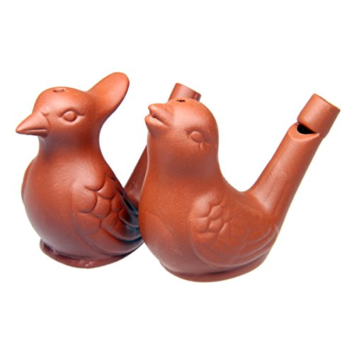 Vogelwasserpfeife Aus Ton - Mit Wasser Füllbar, Realistischer Vogelgesang, Für Kinder Und Erwachsene