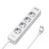 Tessan 4-Fach-Steckdosenleiste mit USB, 7 in 1