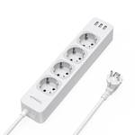 Tessan 4-Fach-Steckdosenleiste mit USB, 7 in 1