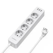 Tessan 4-Fach-Steckdosenleiste mit USB, 7 in 1