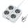 Tessan 4-Fach-Steckdosenleiste mit USB