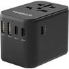 Tessan Reiseadapter Schwarz