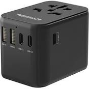 Tessan Reiseadapter Schwarz