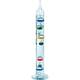 TFA Dostmann Analoges Glasthermometer Galileo Galilei, 18.1016, Flüssigkeitsthermometer, 33cm, Innentemperatur messen, einfaches Ablesen, silberne Temperaturmarken, Dekoobjekt, 18 bis 26°C, bunt