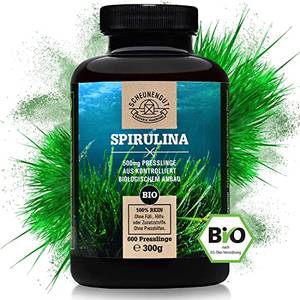Spirulina Spirulina Platensis O Arthrospira Platensis Tallo Alga Naturalma 150 G 300 Compresse Da 500 Mg Integratore Alimentare Naturale E Vegano - Foto 12