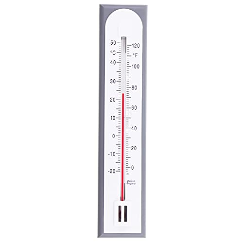 Lantelme Metall Thermometer 18cm analog für Innen Zimmer Außen