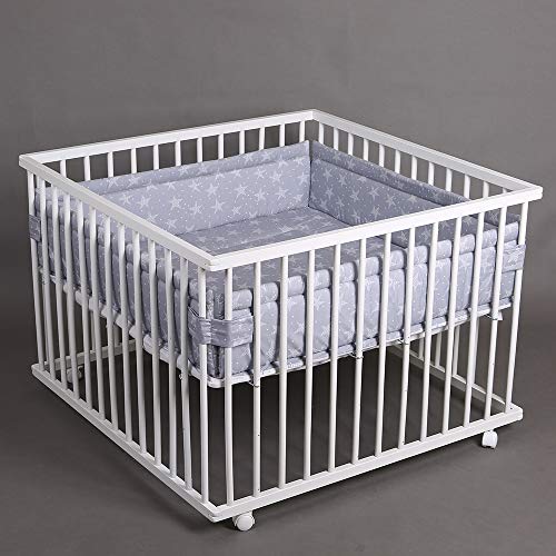 Laufgitter/Duschkabine Mit 3 Seiten, 70x100x70 Cm, Aus PVC, Mit Mitteltür – Für Duschwannen