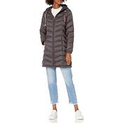 Tommy Hilfiger Mid-Length Puffer Hooded Down Jacket