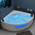 Tronitechnik Eckbadewanne mit Whirlpool