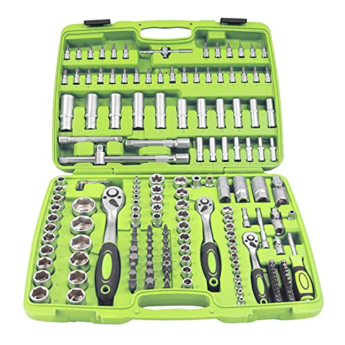 Steckschlüsselgarnitur 8-teilig, 1/2 Zoll Antrieb – Größen 3/16" Bis 5/8", Chrom-Vanadium, Mit Halterung