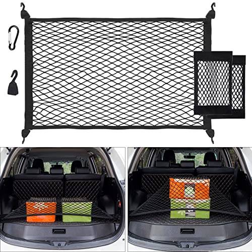 Gepäcknetz Auto: 90×65CM Autodach Gepäcknetz Netze für die Meisten  Fahrzeugtypen, Gepäcknetz Auto Aufbewahrung mit 2 Haken, Autodach  Gepäcknetz Decke