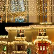 Uisebrt Lichterkette Eisregen außen Vergleich