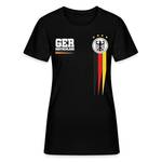 Unibly Fußball Deutschland Damen-Shirt Schwarz