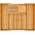 VaeFae Bambus-Besteck-Schubladen-Organizer