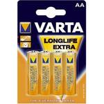 Varta Longlife Extra Alkaline AA, 4er Pack