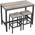 Vasagle Bartisch-Set LBT015B02