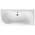 Vbchome Badewanne 180 x 80 cm Acryl SET 3 in 1