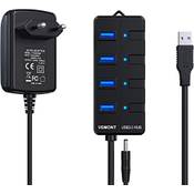 Vemont USB Hub mit Netzteil