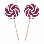 Handgefertigte runde Lollies Vergleich