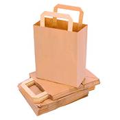 Verpacking Papiertragetaschen mit Flachhenkel