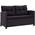 vidaXL Gartensofa 2-Sitzer mit Kissen Lounge Sofa