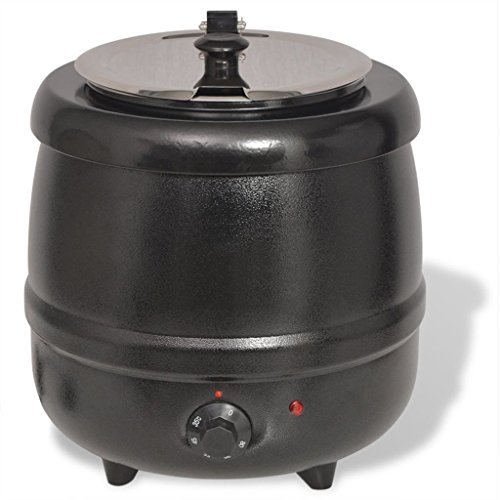 Elektrischer Suppentopf 10L – Suppenwärmer Mit Edelstahl-Innentopf, 400W, Temperaturregelung 35–80°C, Für Gastronomie & Zuhause