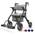 Vocic 2 in 1 Rollstuhl Rollator