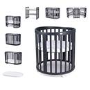 Waldin Babybett Mitwachsend Komplett Set 7in1
