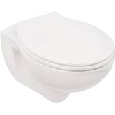 Aloni Design Hänge WC / Wand WC Toilette Weiß