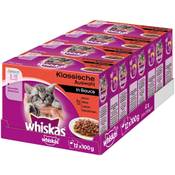 Whiskas Klassische Auswahl (Huhn, Rind, Kaninchen, Lamm) in Sauce Junior