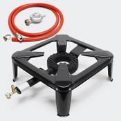 Wiltec Set aus Gaskocher, Gasschlauch und Druckregler 37mbar Vergleich