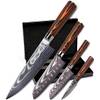Wolfblood 4er Damastmesser-Set